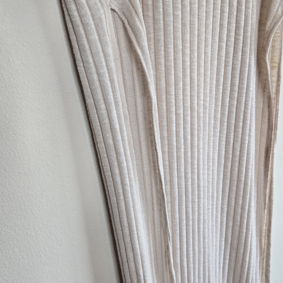 FREE PEOPLE BEACH Ribbed Cowl Nwck Side Slit Dress - Picture 8 of 9